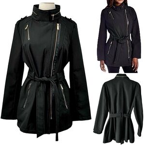 MICHAEL Michael Kors Black Trench Coat